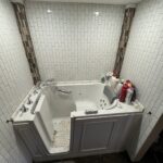 Full master bathroom remodel with double vanity and updated lighting in Powell.