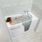 Ella's Bubbles Walk-In Tub with hydrotherapy jets and safety door in Hilliard Ohio
