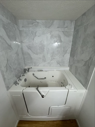 Tub To Shower Conversion 9 Modern walk-in tub with safety features in Westerville Ohio