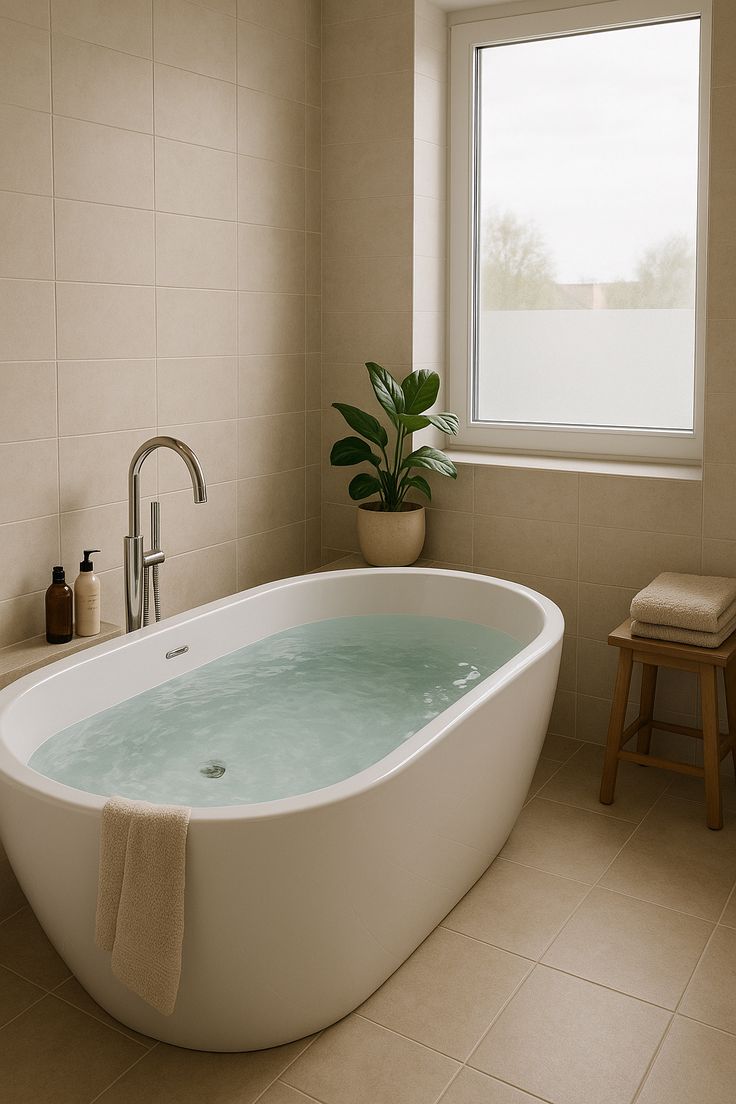 Tub To Shower Conversion 4 Standard residential bathtub installed in Columbus OH home