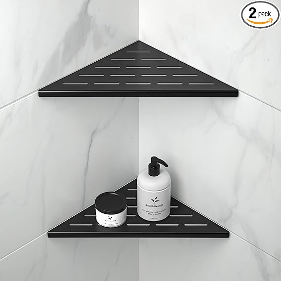 Corner Shower Shelf (Matte Black)