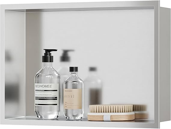 Neo drain Shower Single niche insert (Satin Nickel)