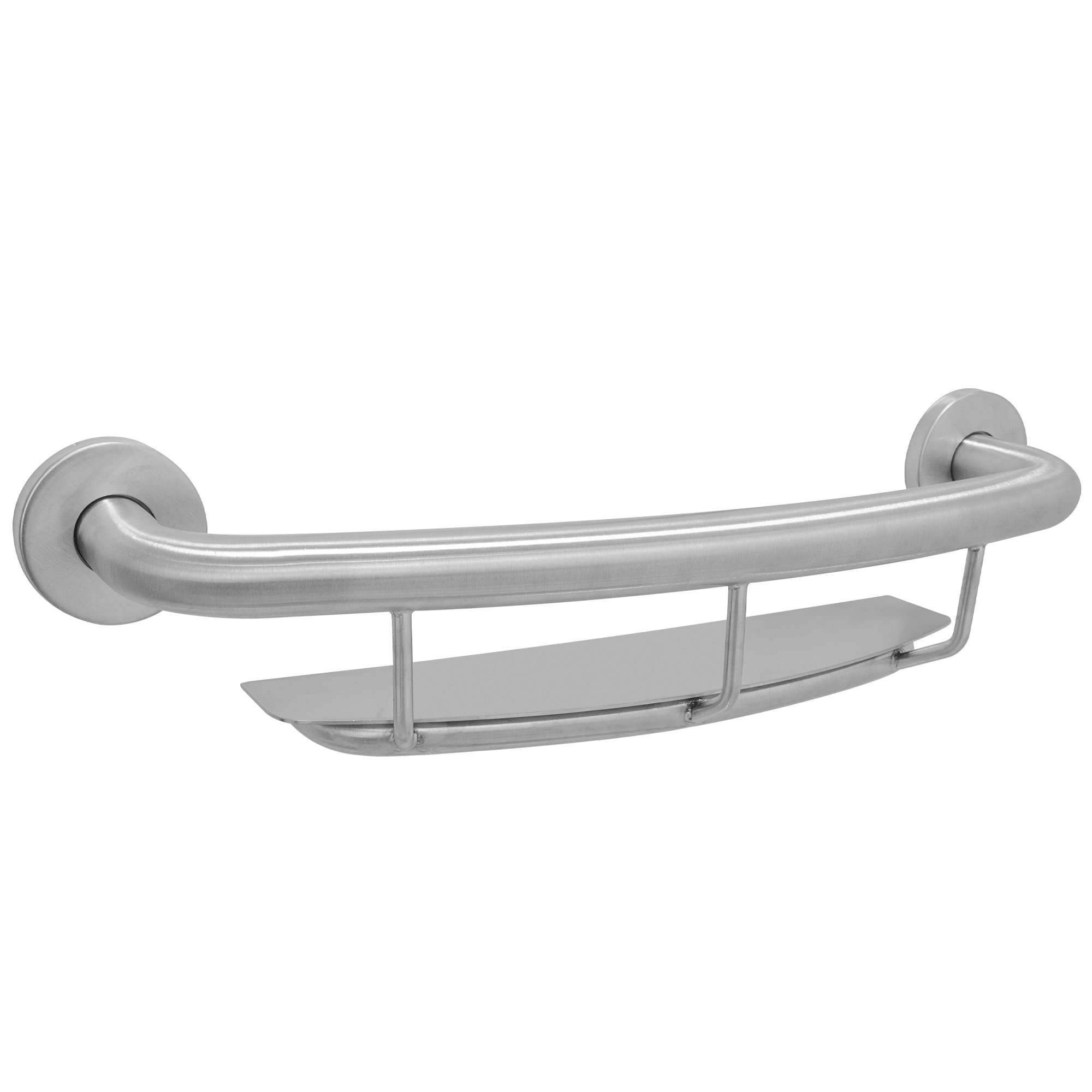 Shelf with grab bar (Satin Nickel)
