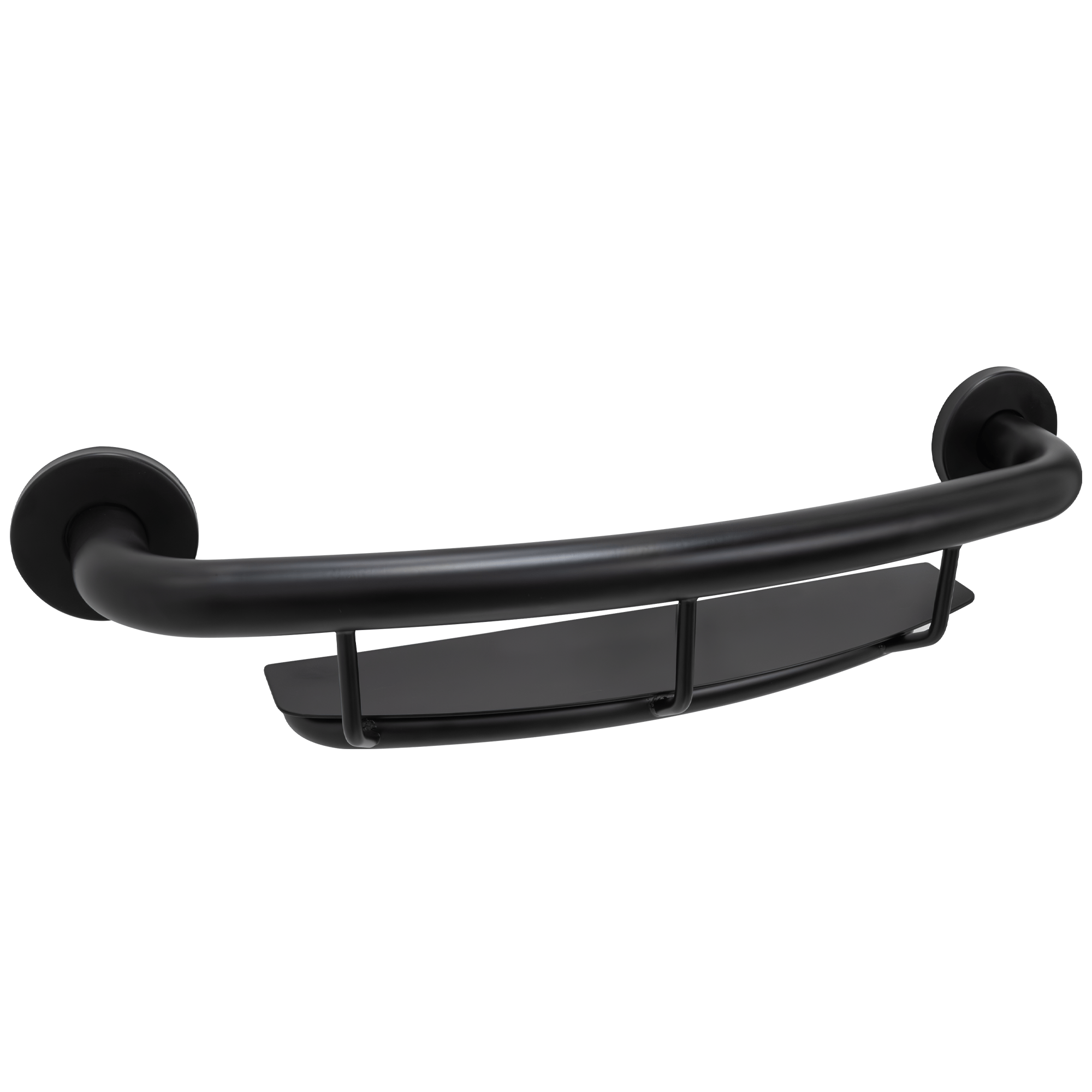 Shelf with grab bar (Matte Black)