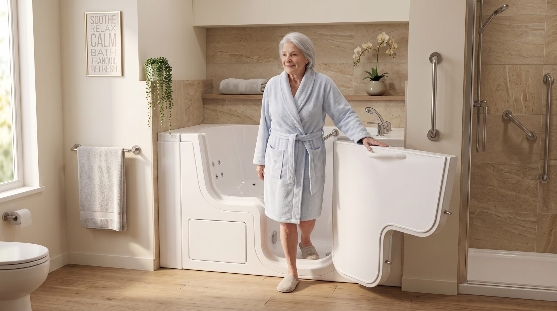 Bathroom Grab Bars — Bathroom Grab Bars: 5 Essential Places For Safety