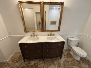 Local Bathroom Remodel Contractor Installing Modern Tile And Fixtures In A 2000S-Era Columbus Home
