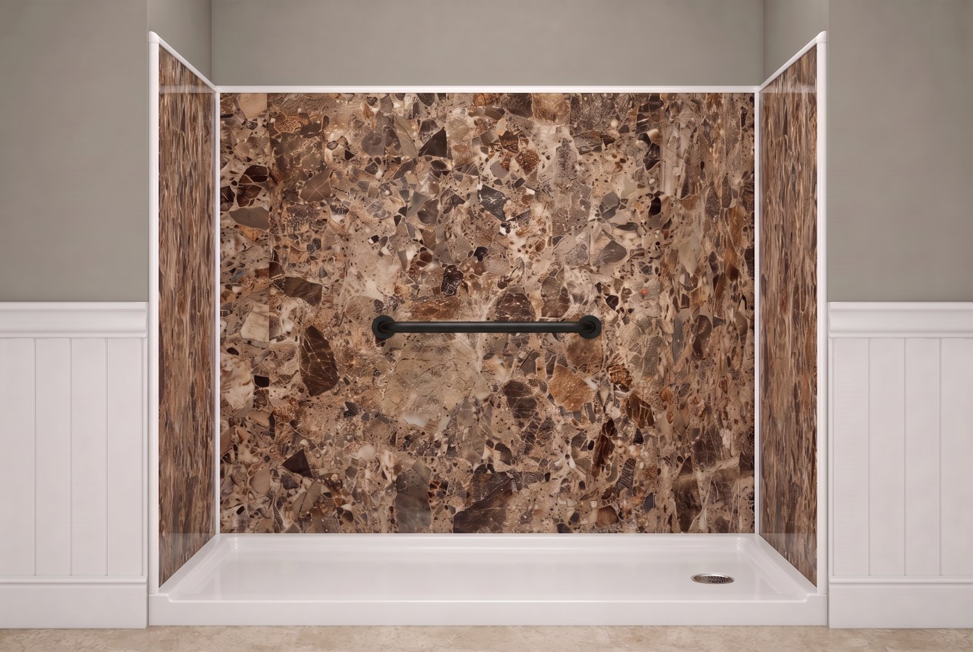 Breccia Paradiso + Black Bar