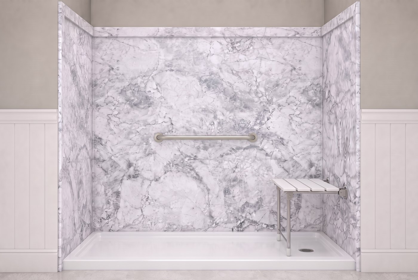 Everest + White Seat + Nickel Bar