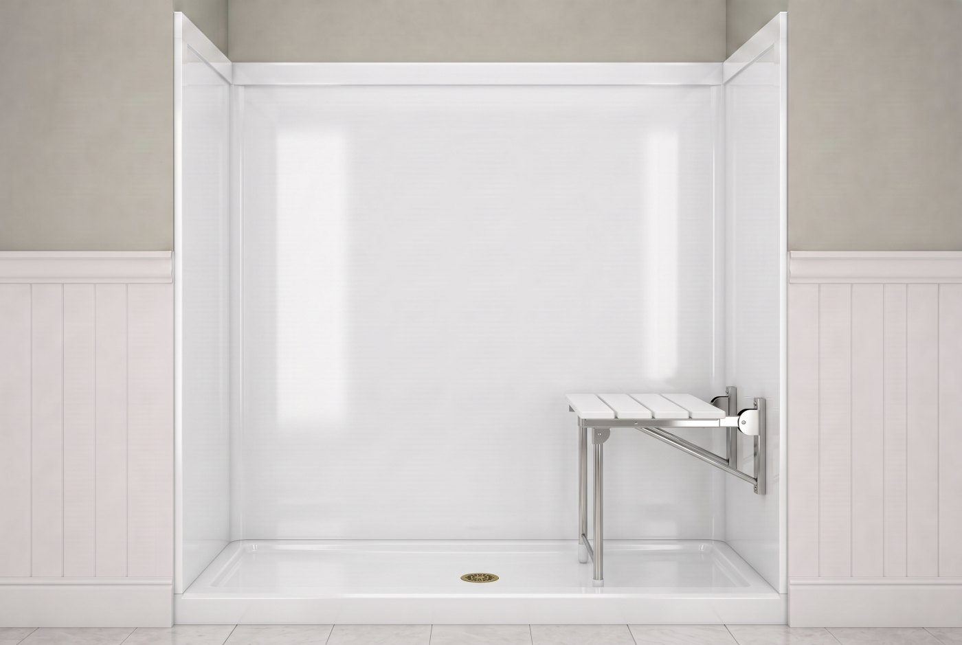 White + White Seat