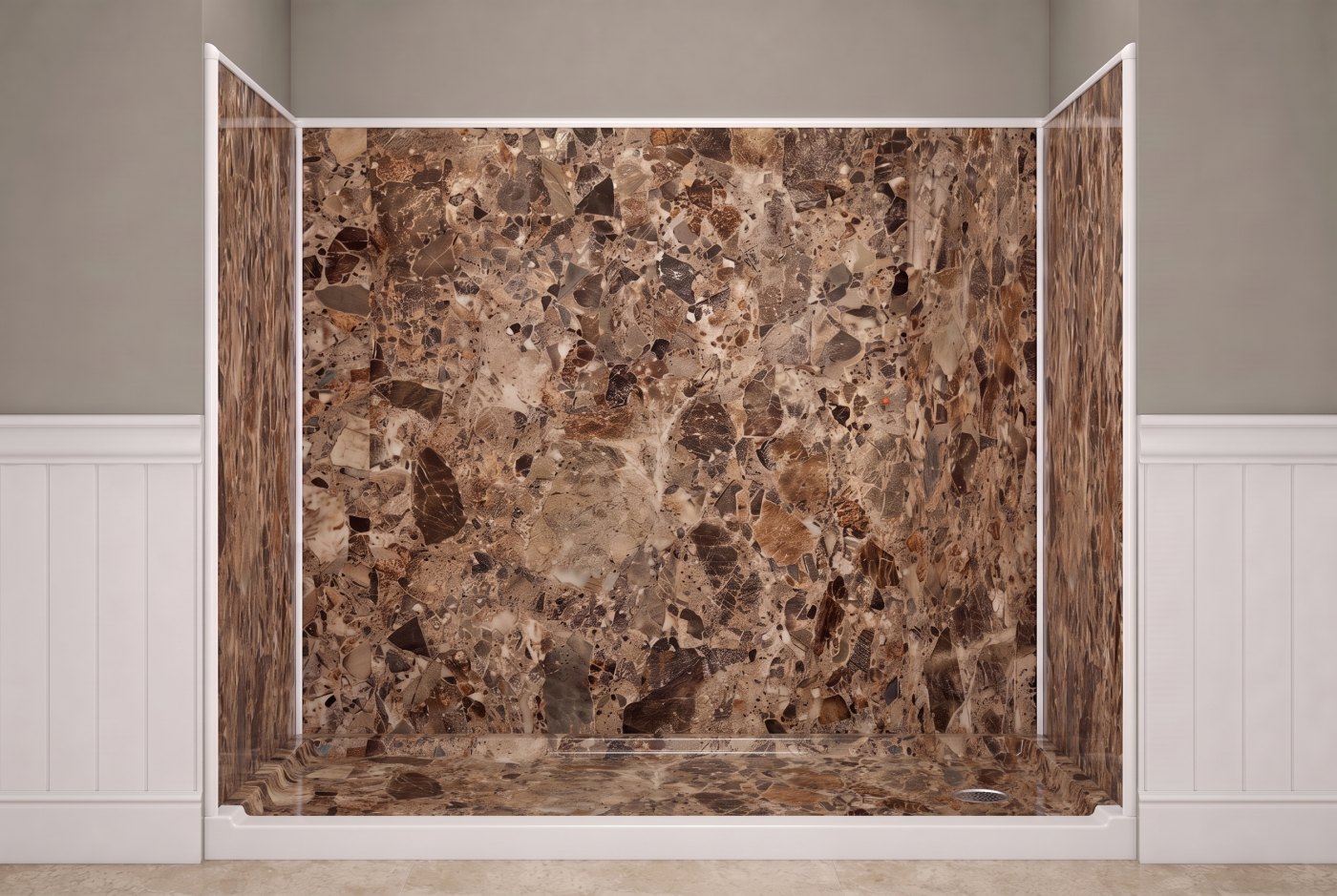 Breccia Paradiso + Matching Pan