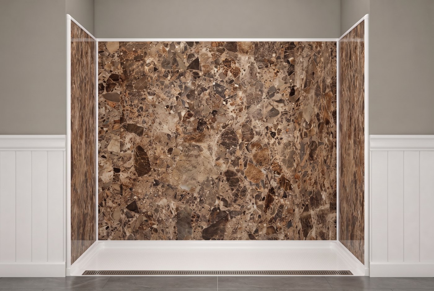 Breccia Paradiso + Roll-In Base