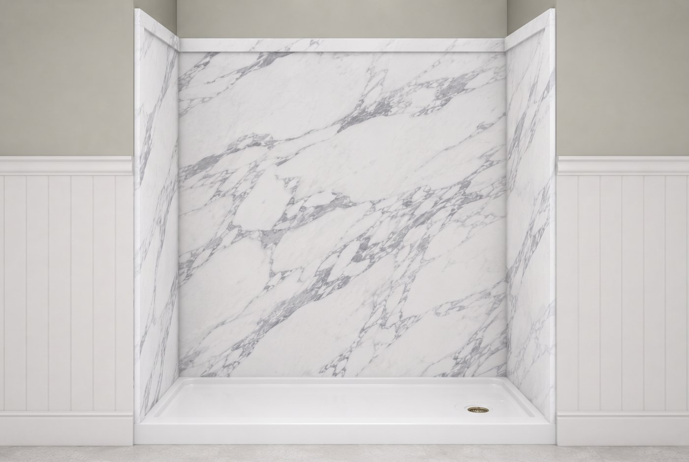 Calacatta White + White Pan