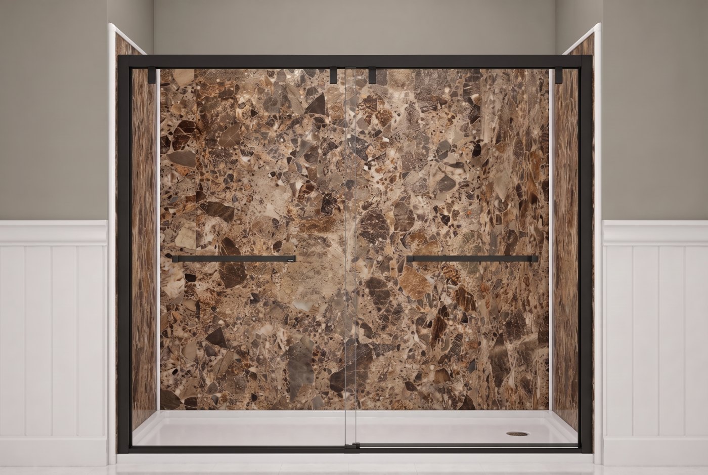 Breccia Paradiso Walls With The Selected Fixture