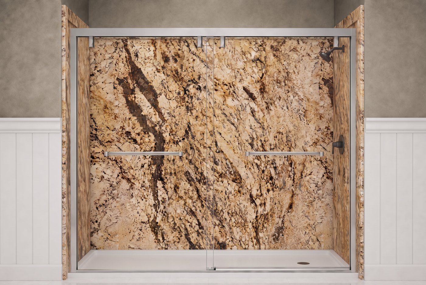 Golden Beaches Walls With The Selected Fixture