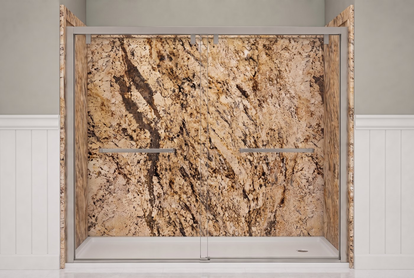 Golden Beaches Walls With The Selected Fixture