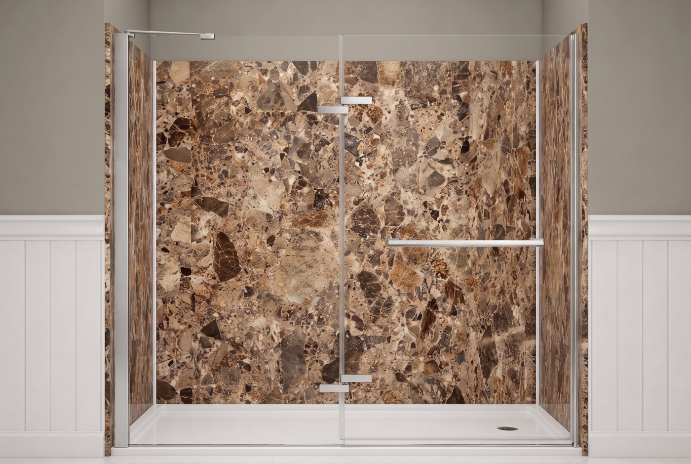 Breccia Paradiso Walls With The Selected Fixture