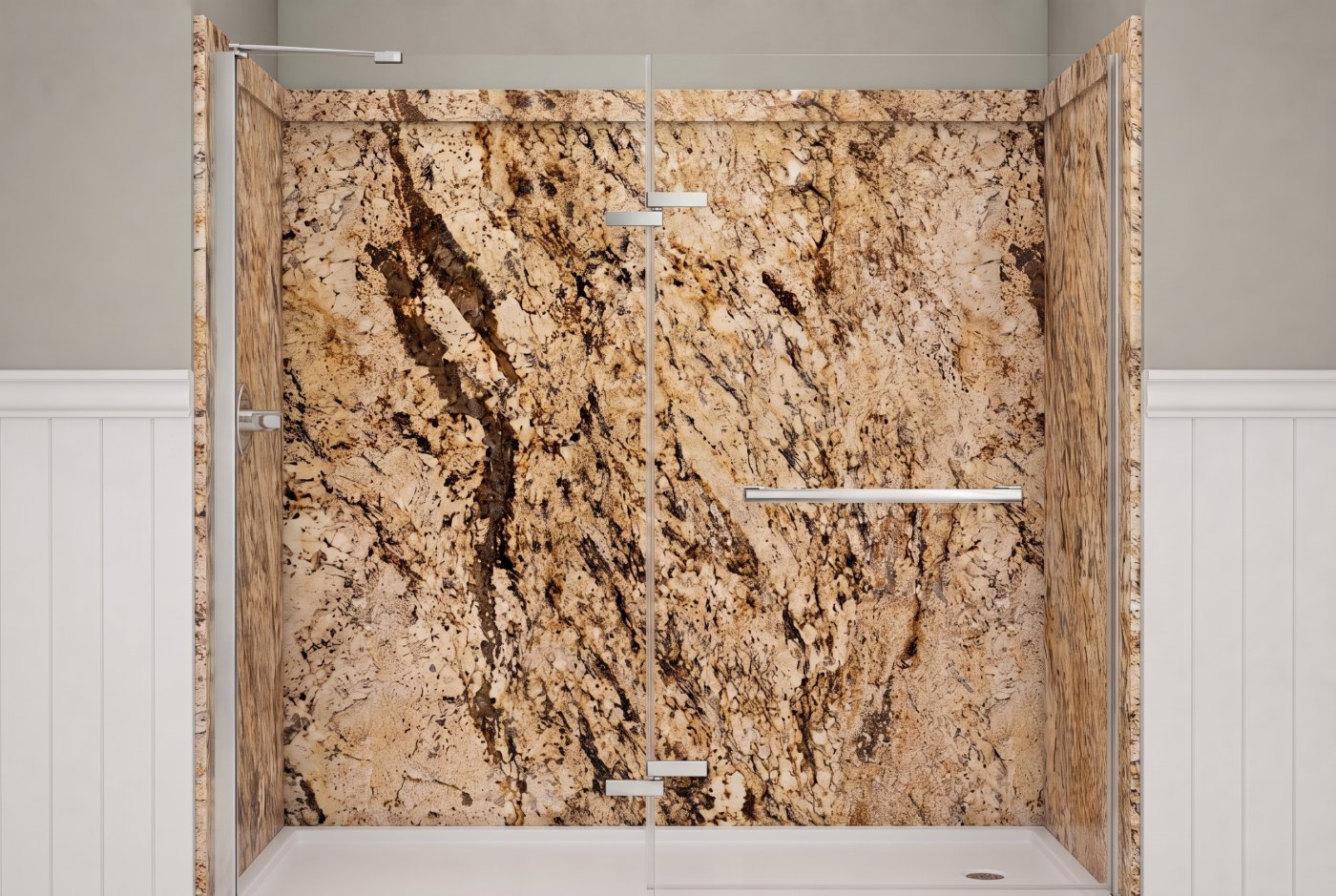 Golden Beaches Walls With The Selected Fixture