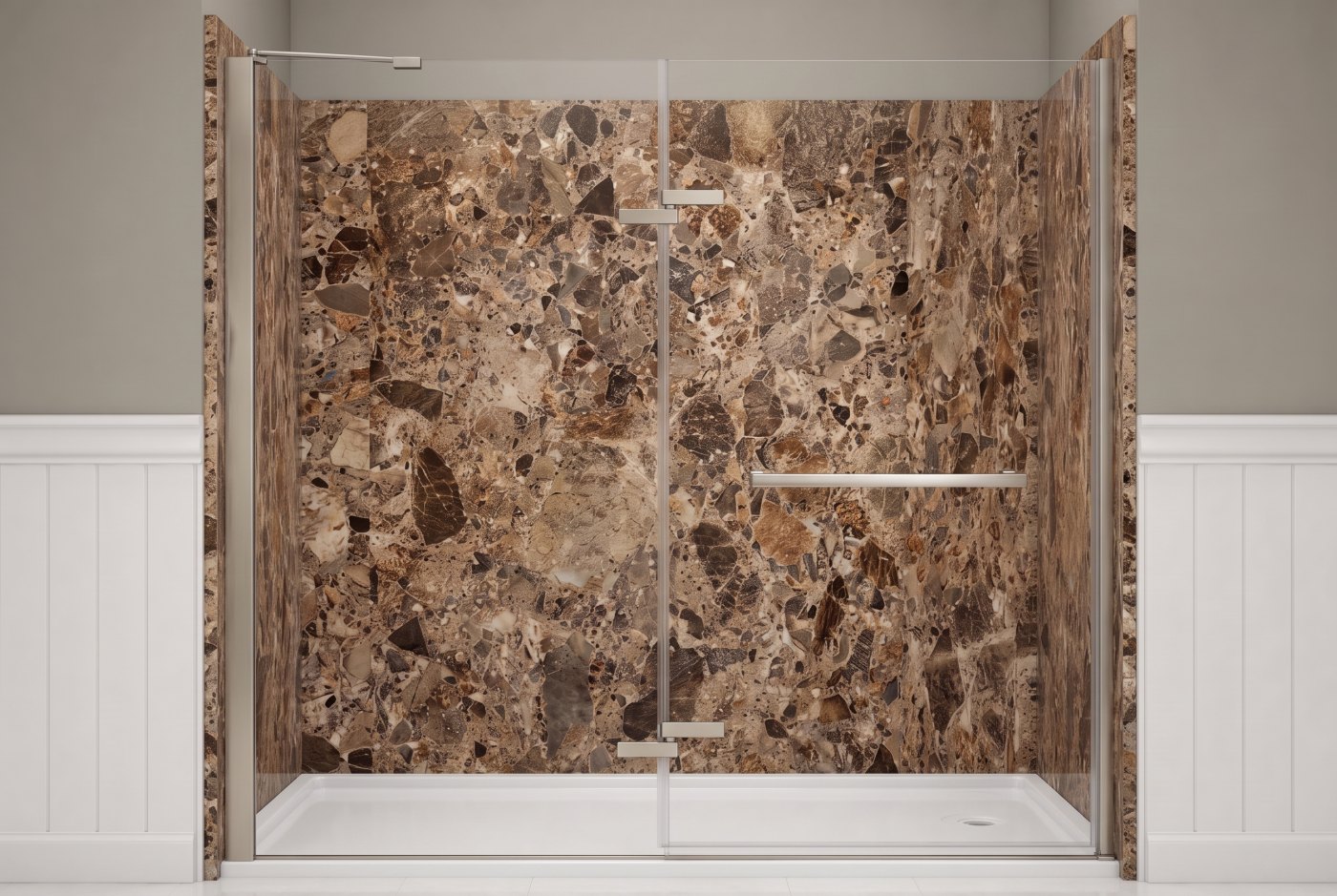 Breccia Paradiso Walls With The Selected Fixture