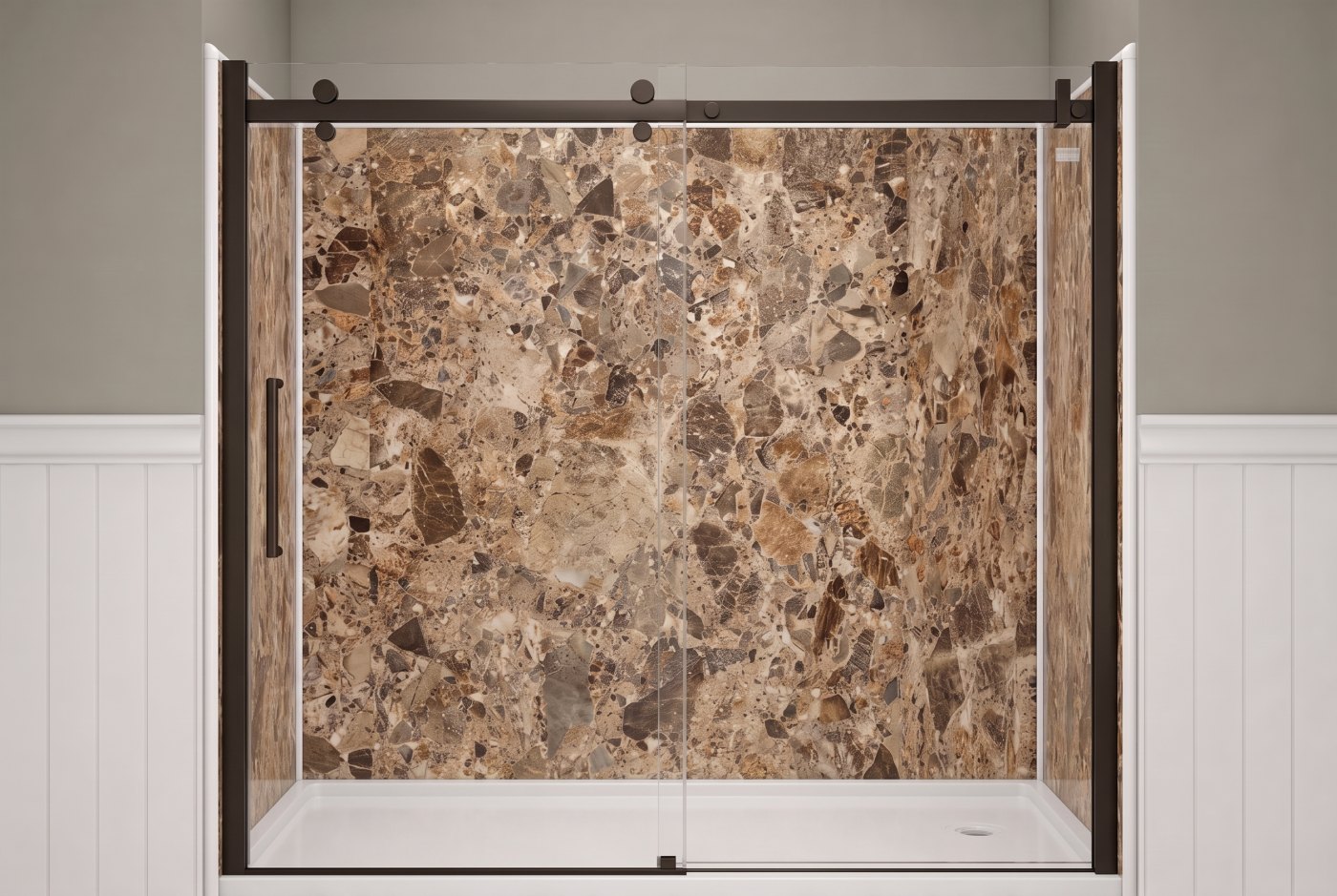 Breccia Paradiso Walls With The Selected Fixture