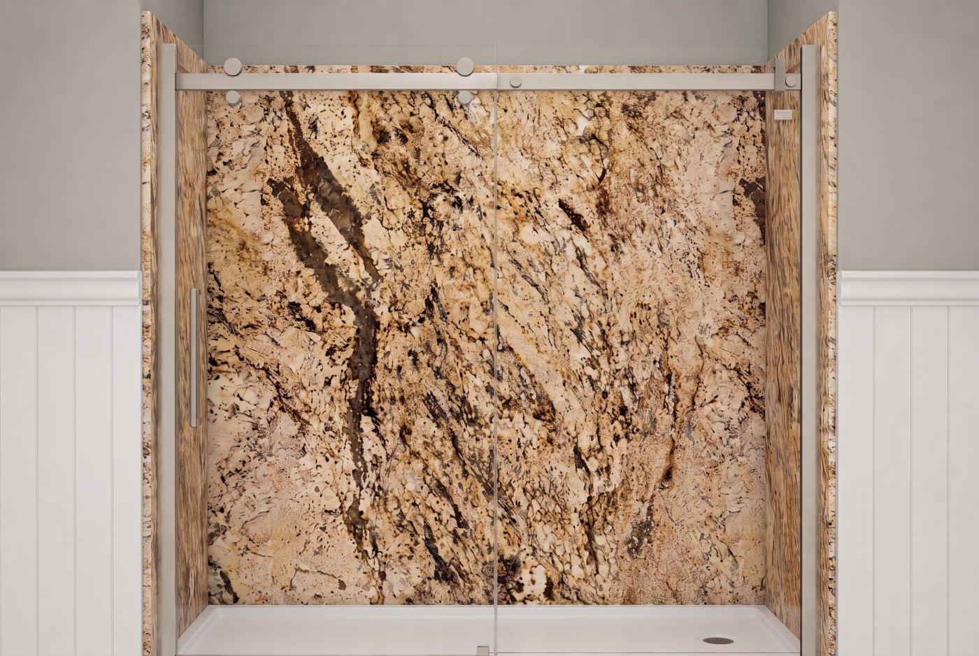 Golden Beaches Walls With The Selected Fixture