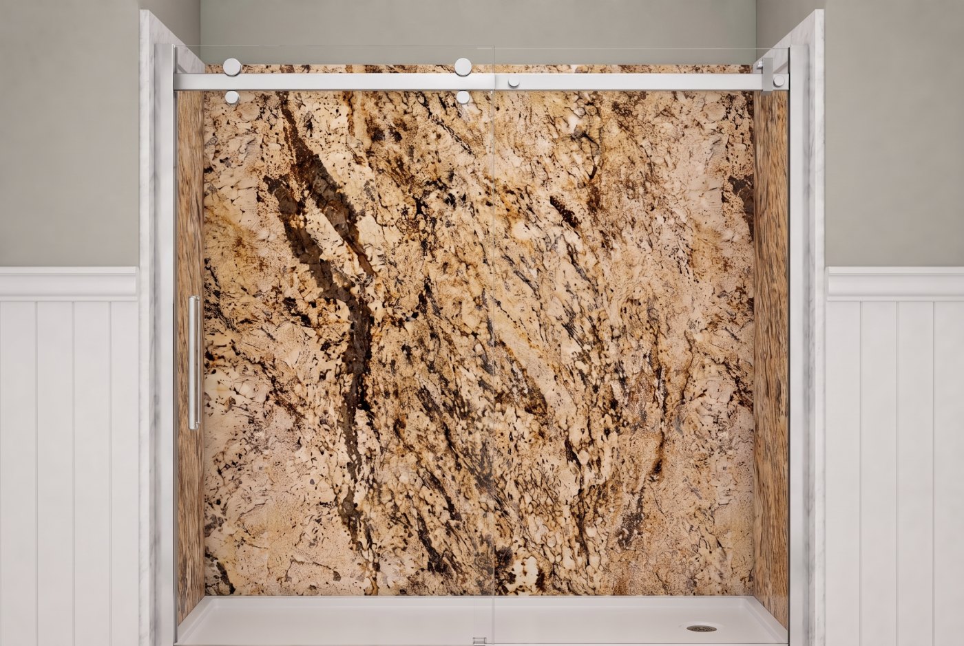 Golden Beaches Walls With The Selected Fixture
