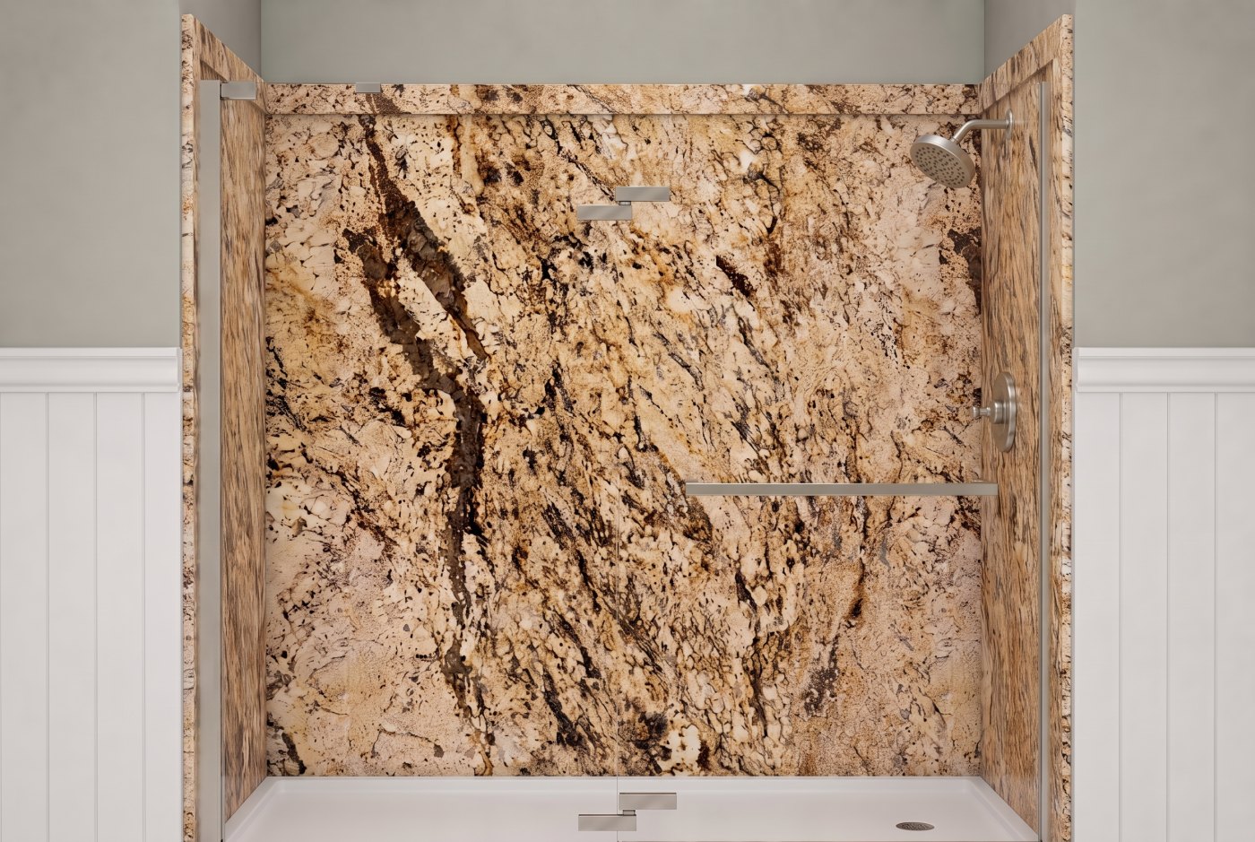 Golden Beaches Walls With The Selected Fixture