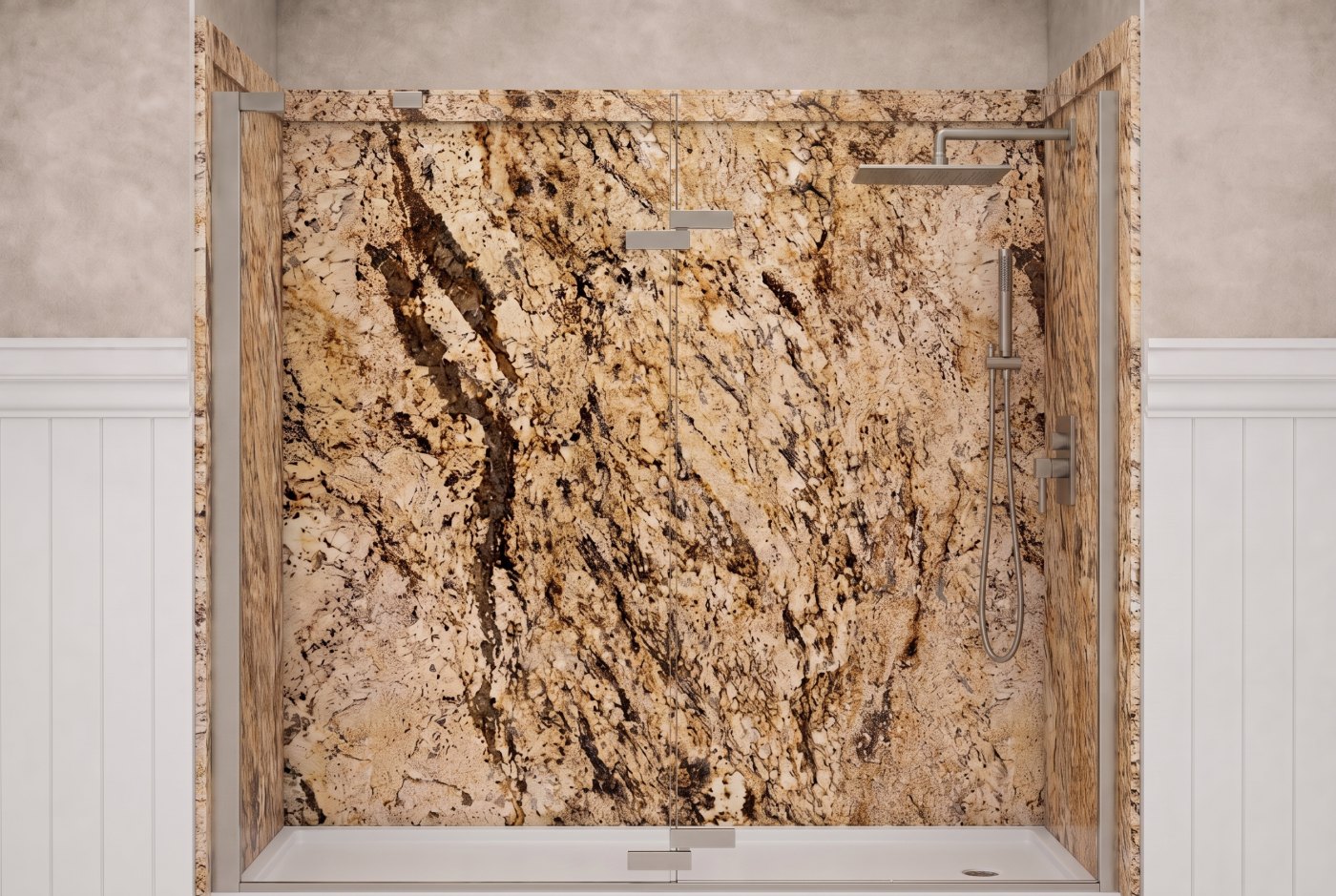 Golden Beaches Walls With The Selected Fixture