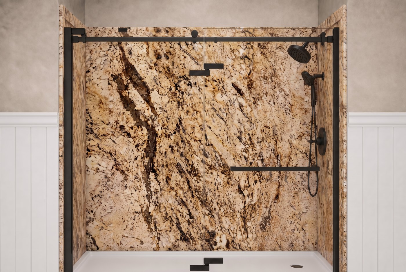 Golden Beaches Walls With The Selected Fixture