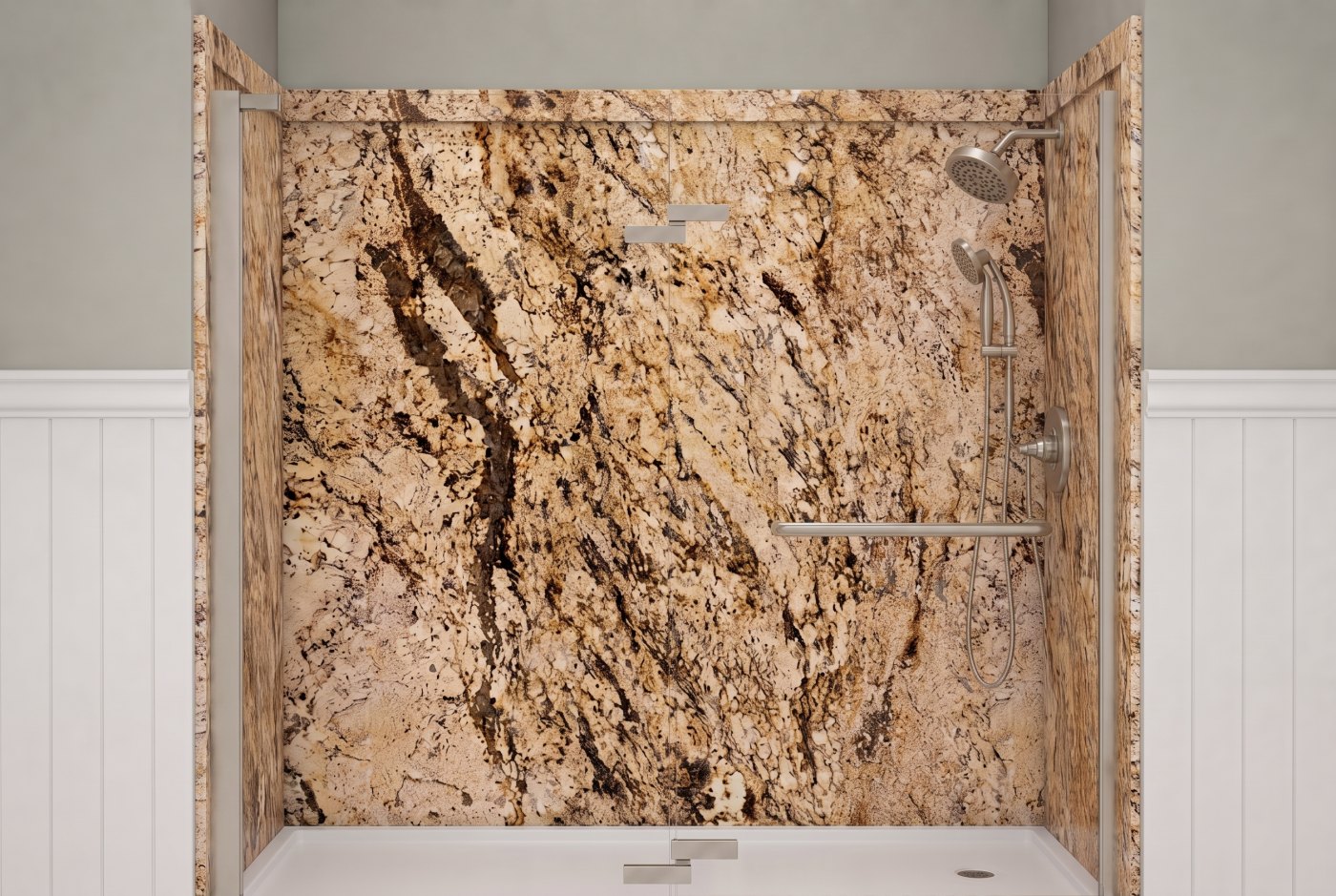 Golden Beaches Walls With The Selected Fixture