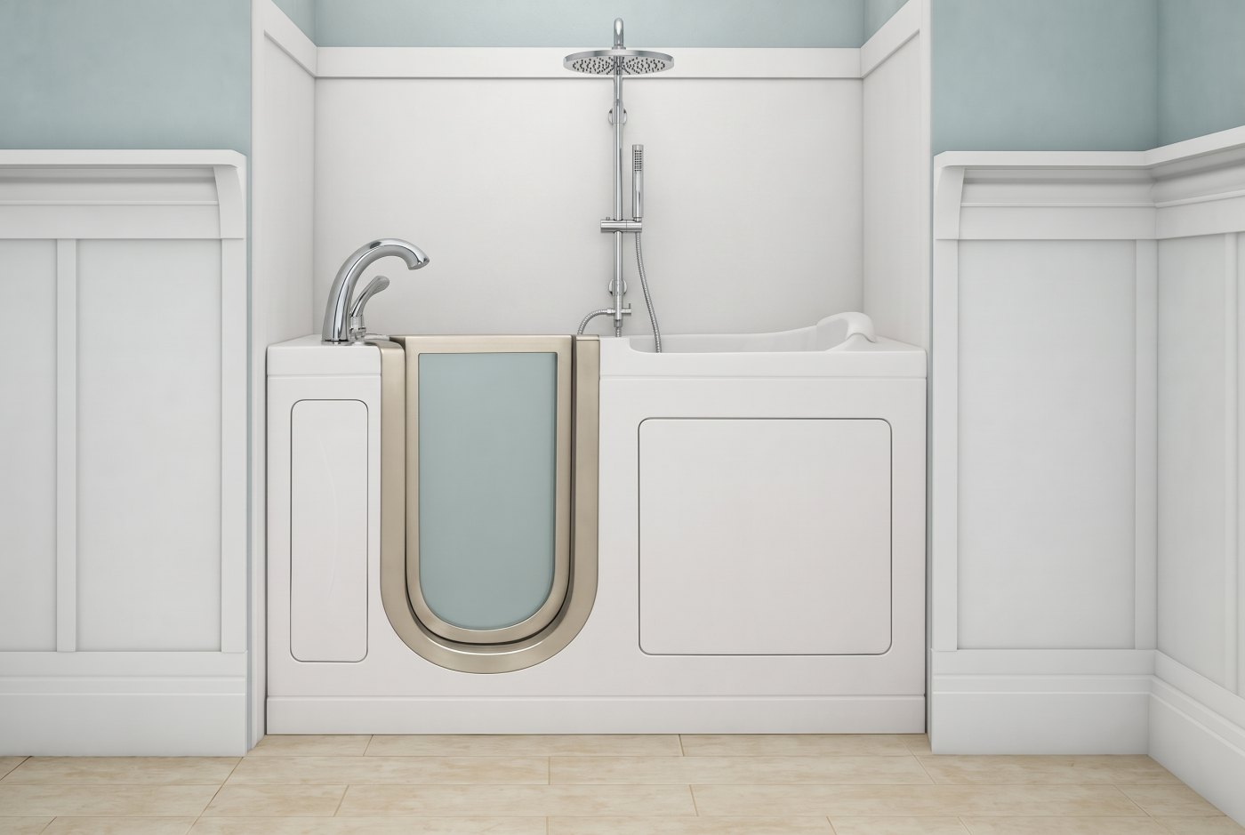 Elite L White Rainbar