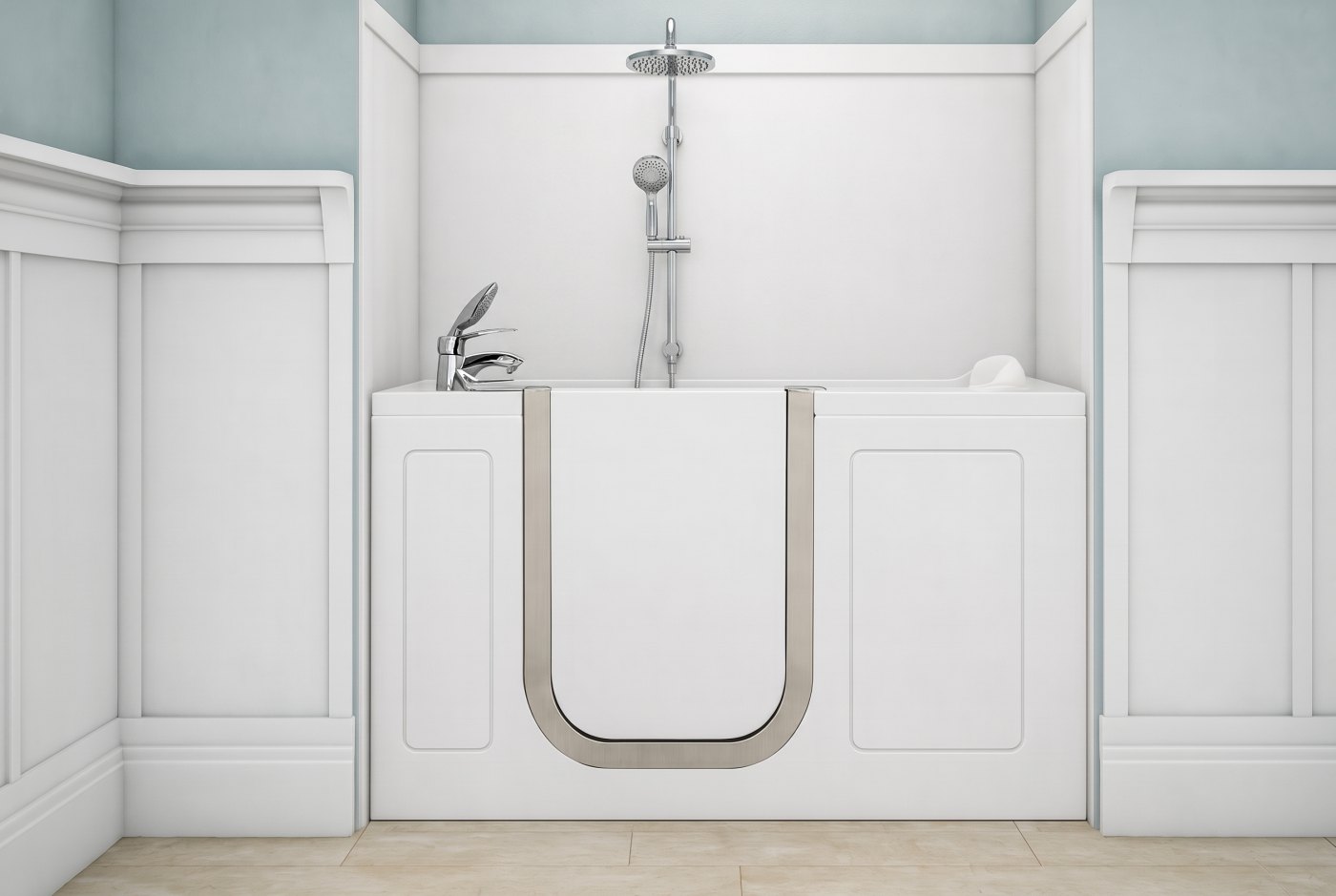 Petite R White Rainbar