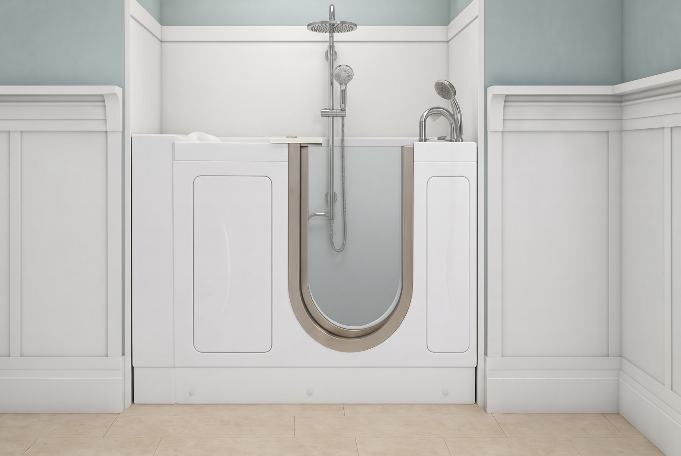 Royal L White Rainbar